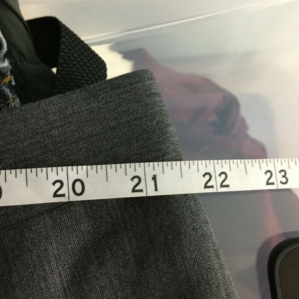 NWT Austin Reed Pants Mens‎ Sz 44 Gray Super 100s Wool Trouser Dress *Unhemmed